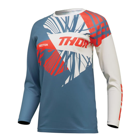 Thor 2024 Womens Sector Split Jersey - Blue/White