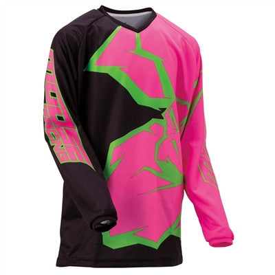 Moose Racing 2021 Youth Qualifier Jersey - Black/Pink/Green