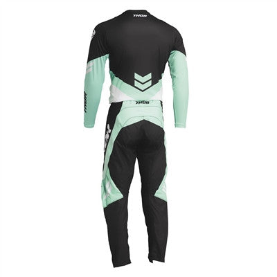 Thor Youth Sector Chev Jersey and Pant Combo Black/Mint