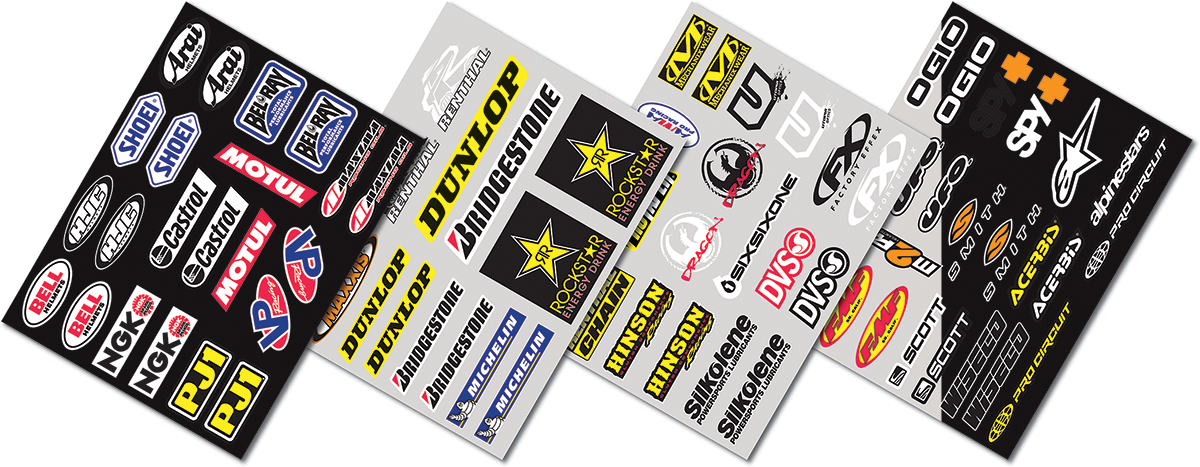 Factory Effex Iron-On Jersey Sponsor Kit