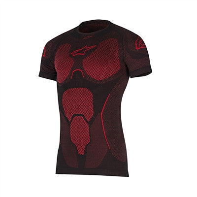 Alpinestars 2017 Ride Tech Layer Summer Short Sleeves Top - Black Red