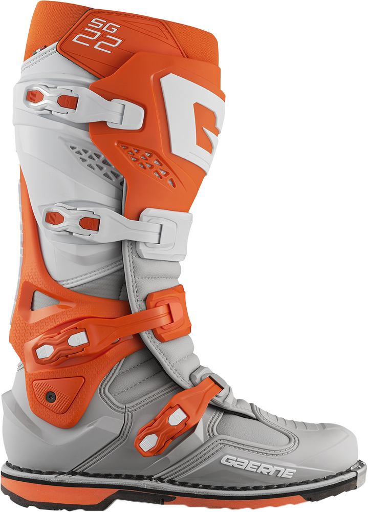 Gaerne SG22 Offroad Boots Orange/White/Grey