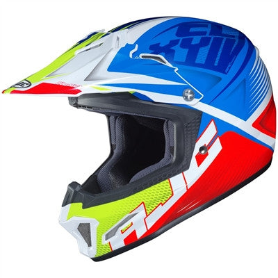 HJC 2020 Youth CL-XYII Ellusion MC23 Offroad Helmet - Blue/Red/Yellow