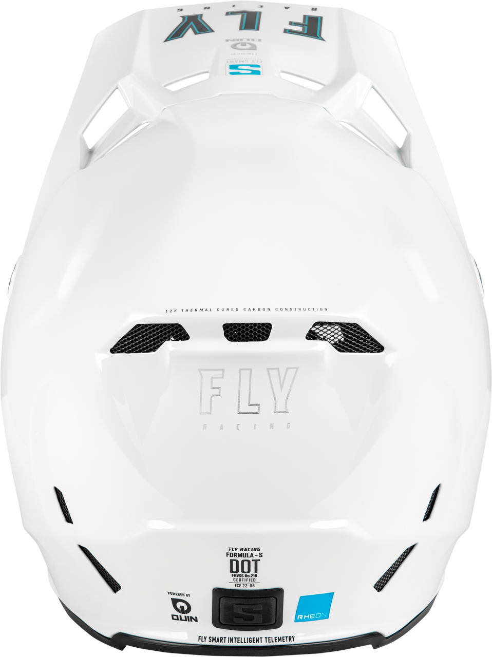 FLY Racing 2025 Formula S Carbon Solid Helmet White