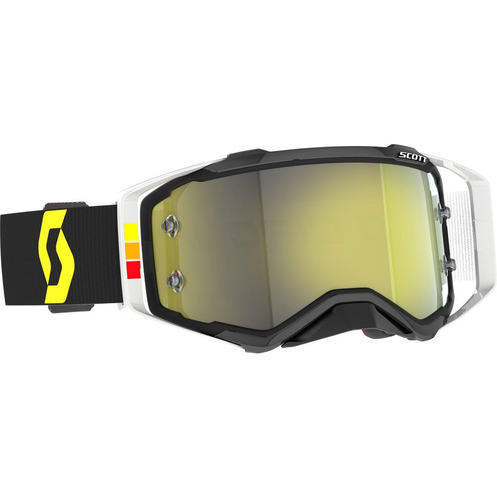 Scott Prospect Pro Circuit Goggle with Yellow Chrome Work Len