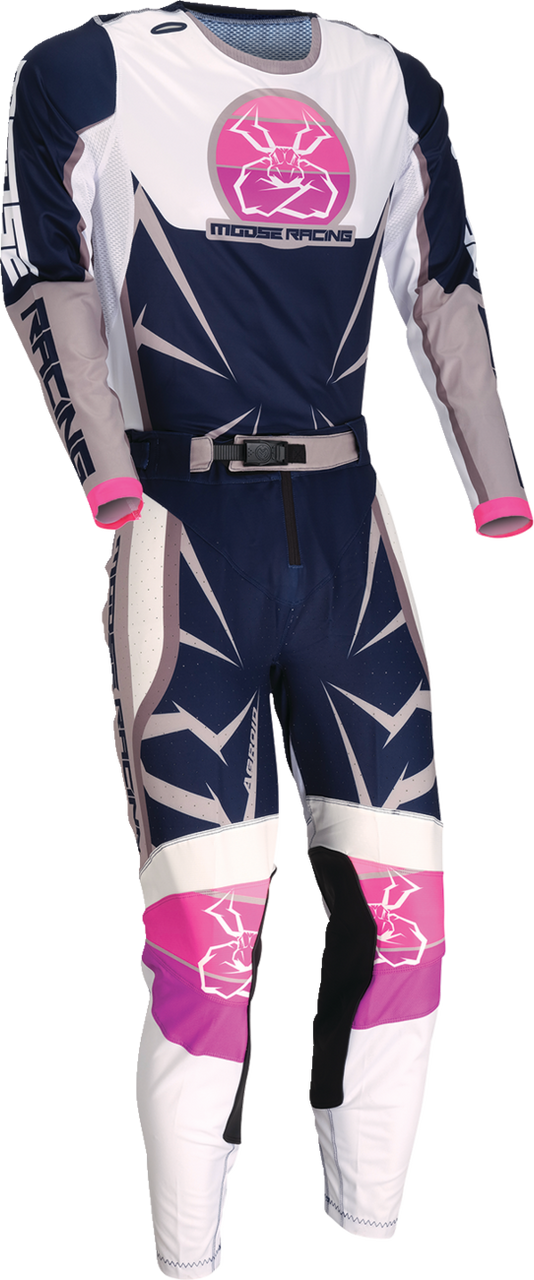Moose Racing 2025 Agroid Jersey Pant Combo Navy/White