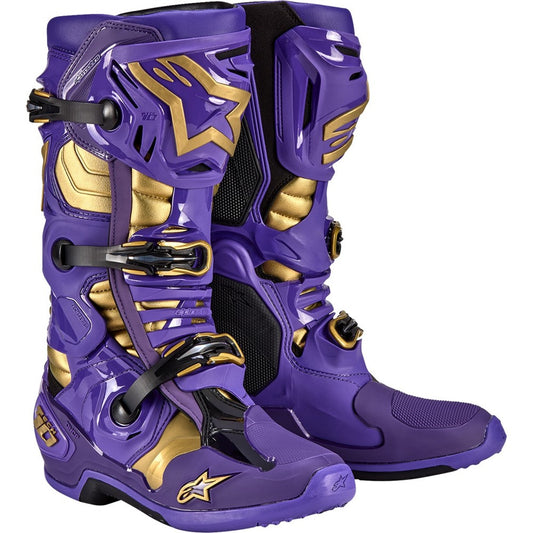 Alpinestars Limited Edition Salt Lake Tech 10 Boots Purple/Gold/Black