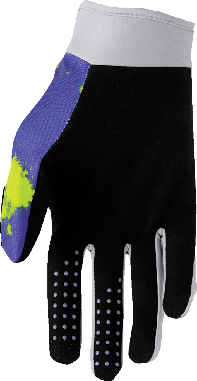 Thor 2026 Youth Launchmode Bleach Gloves Gray/Acid