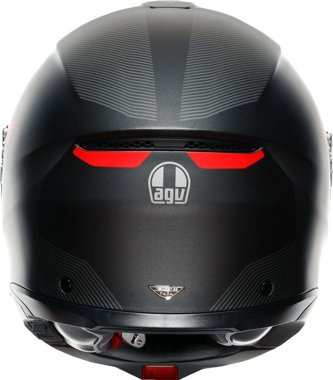 AGV Tourmodular Helmet Frequency Matte Gunmetal/Red