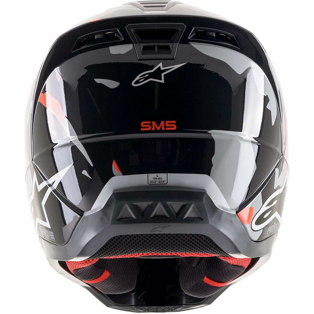 Alpinestars SM5 Rover Offroad Helmet Gray/Red