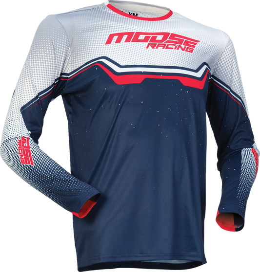 Moose Racing 2026 Youth Qualifier Jersey Red/White/Blue