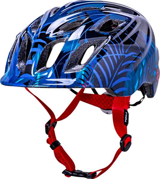 Kali Child Chakra Lighted Jungle Bicycle Helmet Jungle Gloss Blue