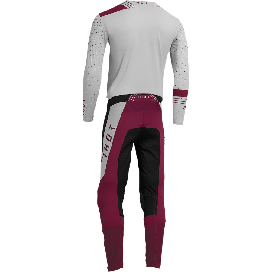 Thor 2022 Prime Strike Jersey Pant Combo White/Maroon