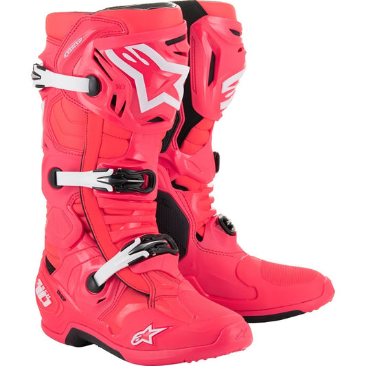 Alpinestars Womens Tech 10 Boots Diva Pink/White