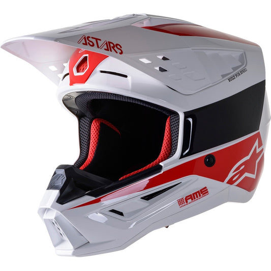 Alpinestars SM5 Bond Offroad Helmet White/Red