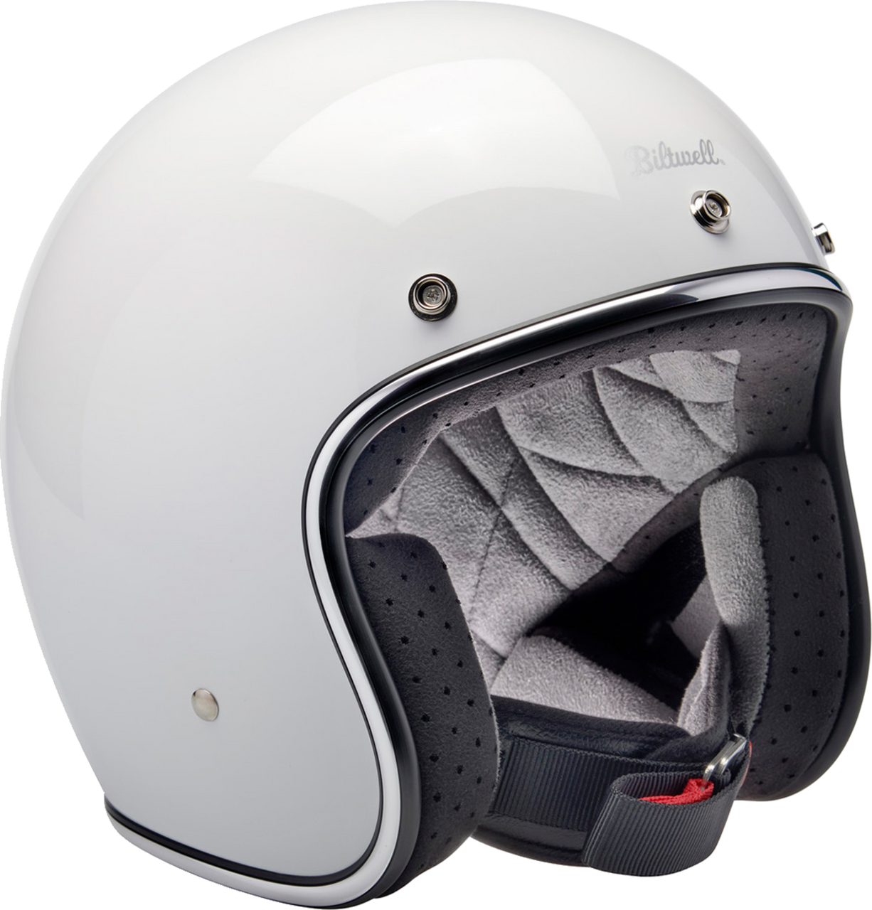 Biltwell Bonanza Open Face Helmet Gloss White