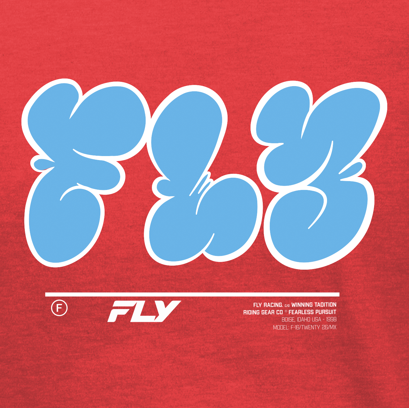 FLY Racing Youth Graffiti Tee Red