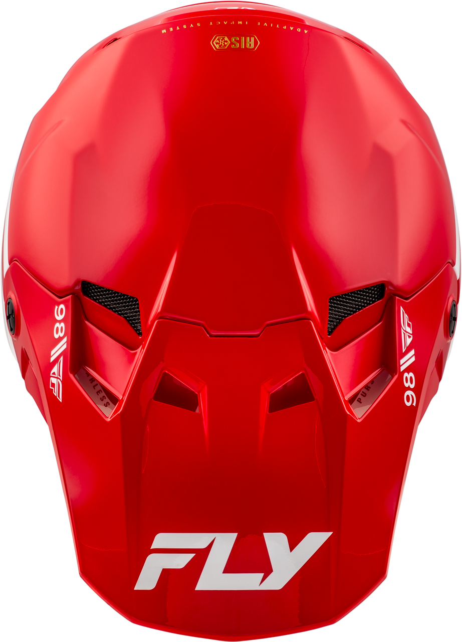 FLY Racing 2025 Youth Formula CC Objective Helmet Red/White Youth Large