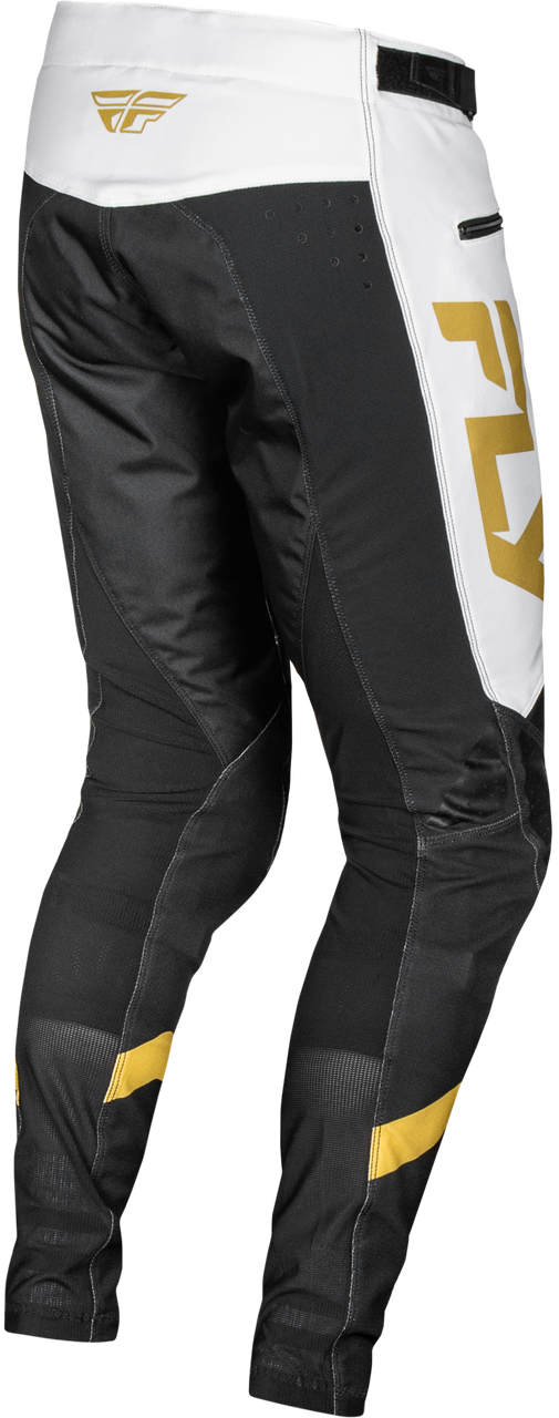 FLY Racing 2025 Youth Rayce Bicycle Pant White/Black/Gold