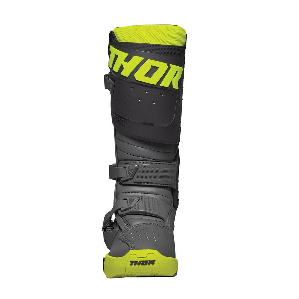 Thor Radial Boots - Gray/Flo Yellow
