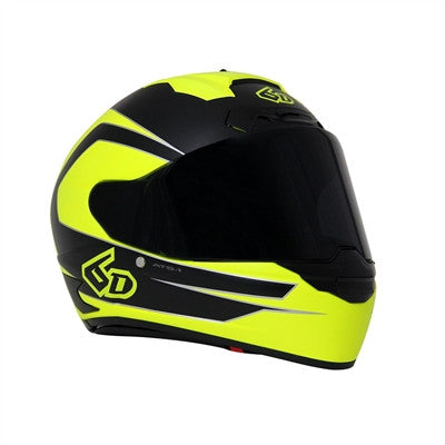 6D 2017 ATS-1 Matte Full Face Helmet - Hi Viz Yellow