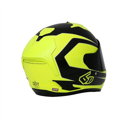 6D 2017 ATS-1 Matte Full Face Helmet - Hi Viz Yellow