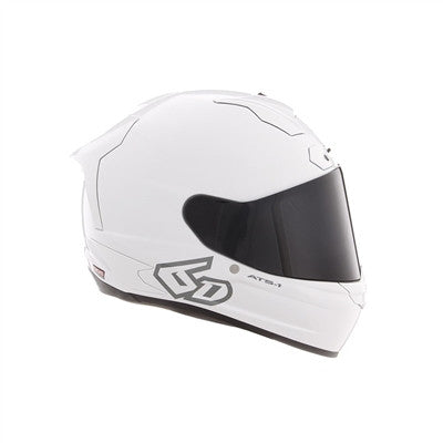 6D ATS-1R Solid Full Face Helmet - Gloss White