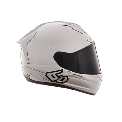 6D ATS-1R Solid Full Face Helmet - Gloss Silver