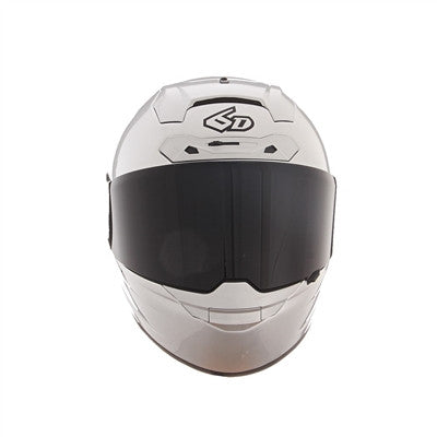 6D ATS-1R Solid Full Face Helmet - Gloss Silver