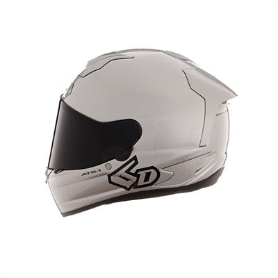 6D ATS-1R Solid Full Face Helmet - Gloss Silver