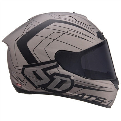 6D ATS-1R Aero Full Face Helmet - Matte Titanium