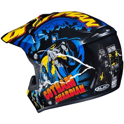 HJC 2020 Youth CL-XYII MC23 Batman Offroad Helmet - Multi