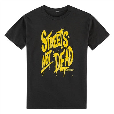 Icon Streets Not Dead Tee - Black