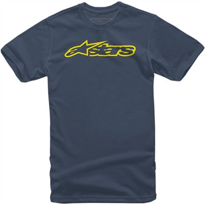 Alpinestars Blaze Tee - Navy/Yellow