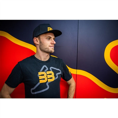 100% BB33 Track Tshirt - Black/Orange