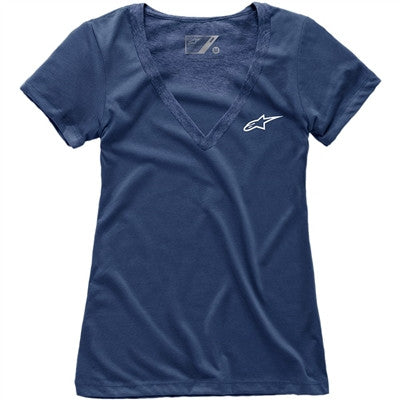 Alpinestars Womens Ageless Vneck Tee - Navy