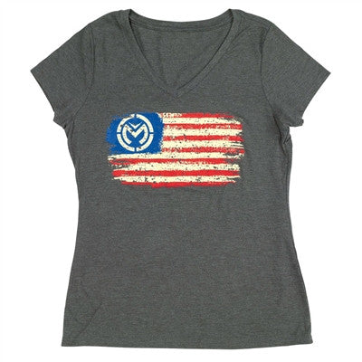 Moose Racing Womens Veneration Tee - Grey