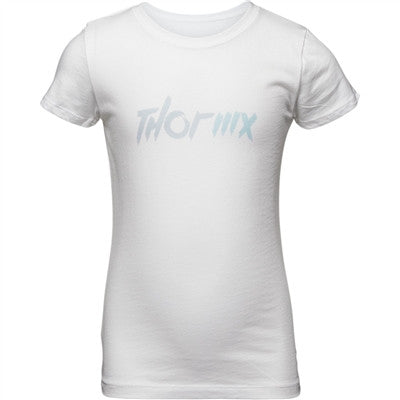 Thor Youth Girls MX Tee - White