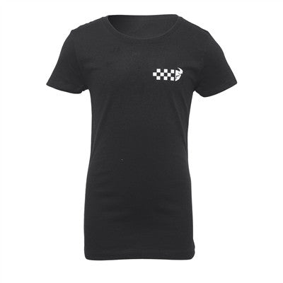 Thor Youth Girls Checkers Tee - Black