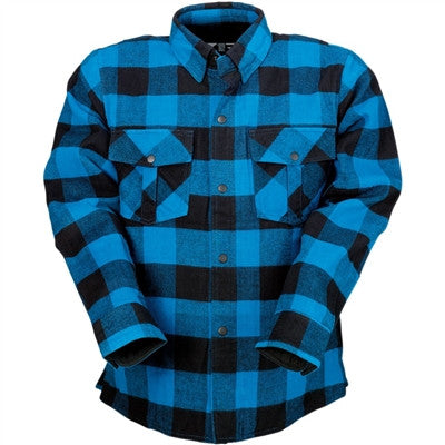 Z1R 2020 The Duke Flannel Moto Shirt - Black/Blue