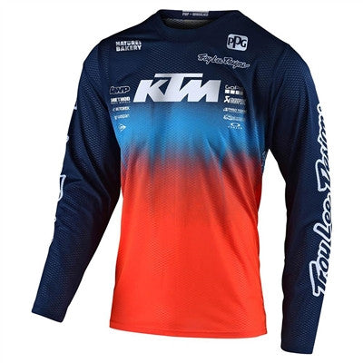 Troy Lee Designs 2021 GP Air Jersey - Stain'd Team Navy/Orange