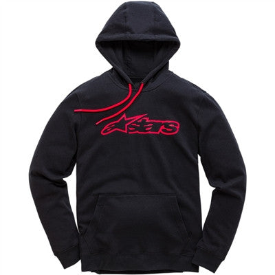 Alpinestars Blaze Pullover Fleece Hoodie - Black/Red
