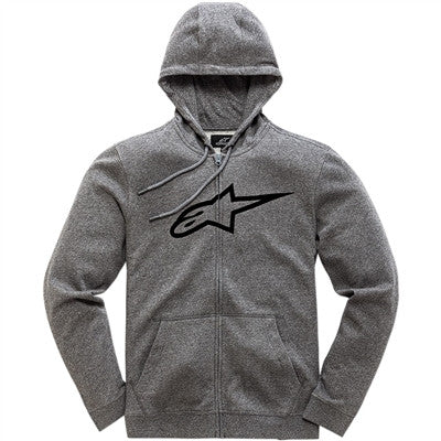 Alpinestars Ageless II Zip Fleece Hoodie - Grey Heather/Black