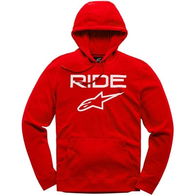 Alpinestars Ride 2.0 Pullover Fleece Hoodie - Red/White