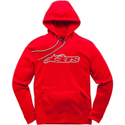 Alpinestars Blaze Fleece Pullover Hoody - Red/Grey