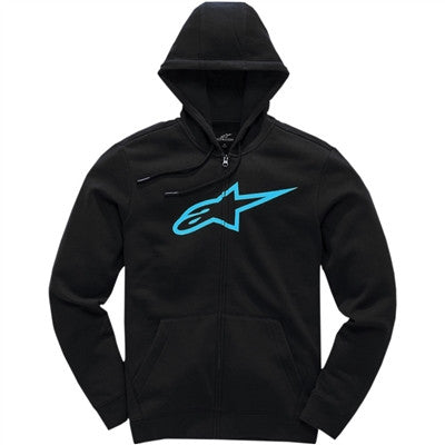 Alpinestars Ageless II Fleece Pullover Hoody - Black/Turquoise