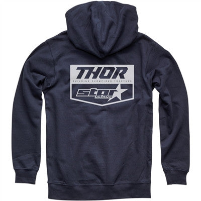 Thor Star Racing Chevron Zip-Up Hoody - Navy