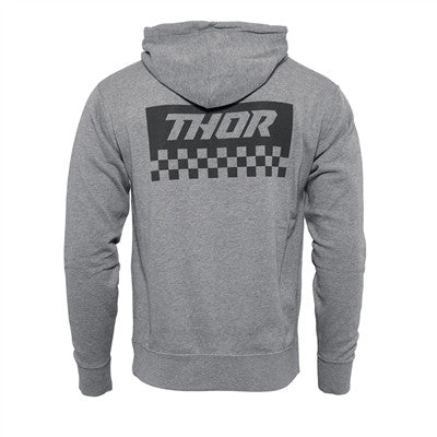 Thor Checkers Zip-Up Hoodie - Grey