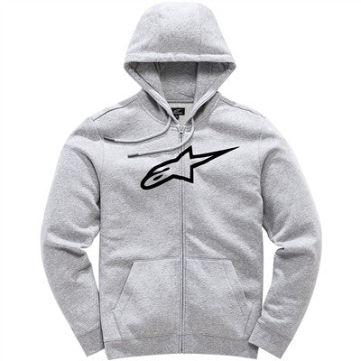 Alpinestars Womens Ageless Fleece Zip Hoodie - Grey Heather/Black
