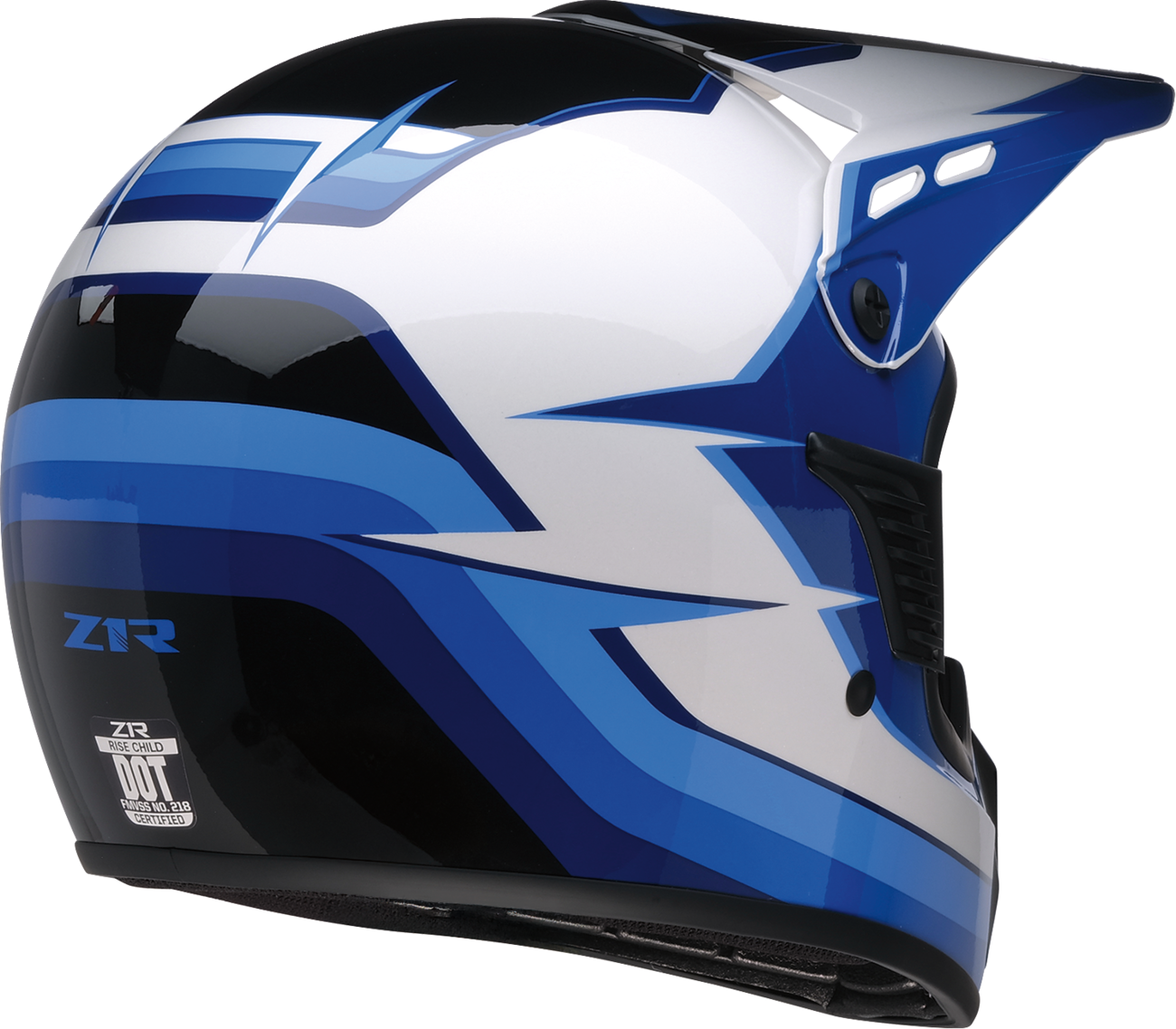Z1R Child Dirt Maxx Offroad Helmet Vortex Blue/White